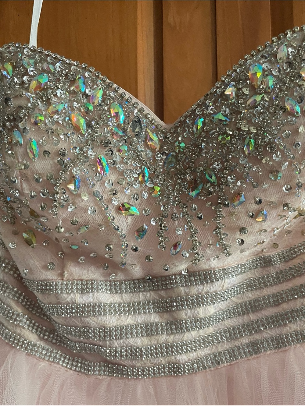 Aria Baby Pink Short Strapless Rhinestone Sweetheart Homecoming Dress